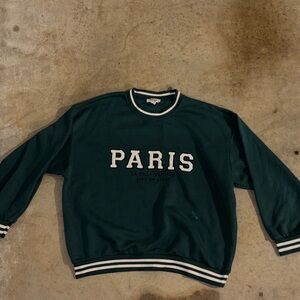 Refuge Dark Green Crewneck Sweater